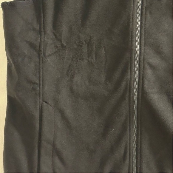 Lands' End Women's Large Black Marinac Fleece Vest Full Zip Sleeveless - Picture 8 of 11